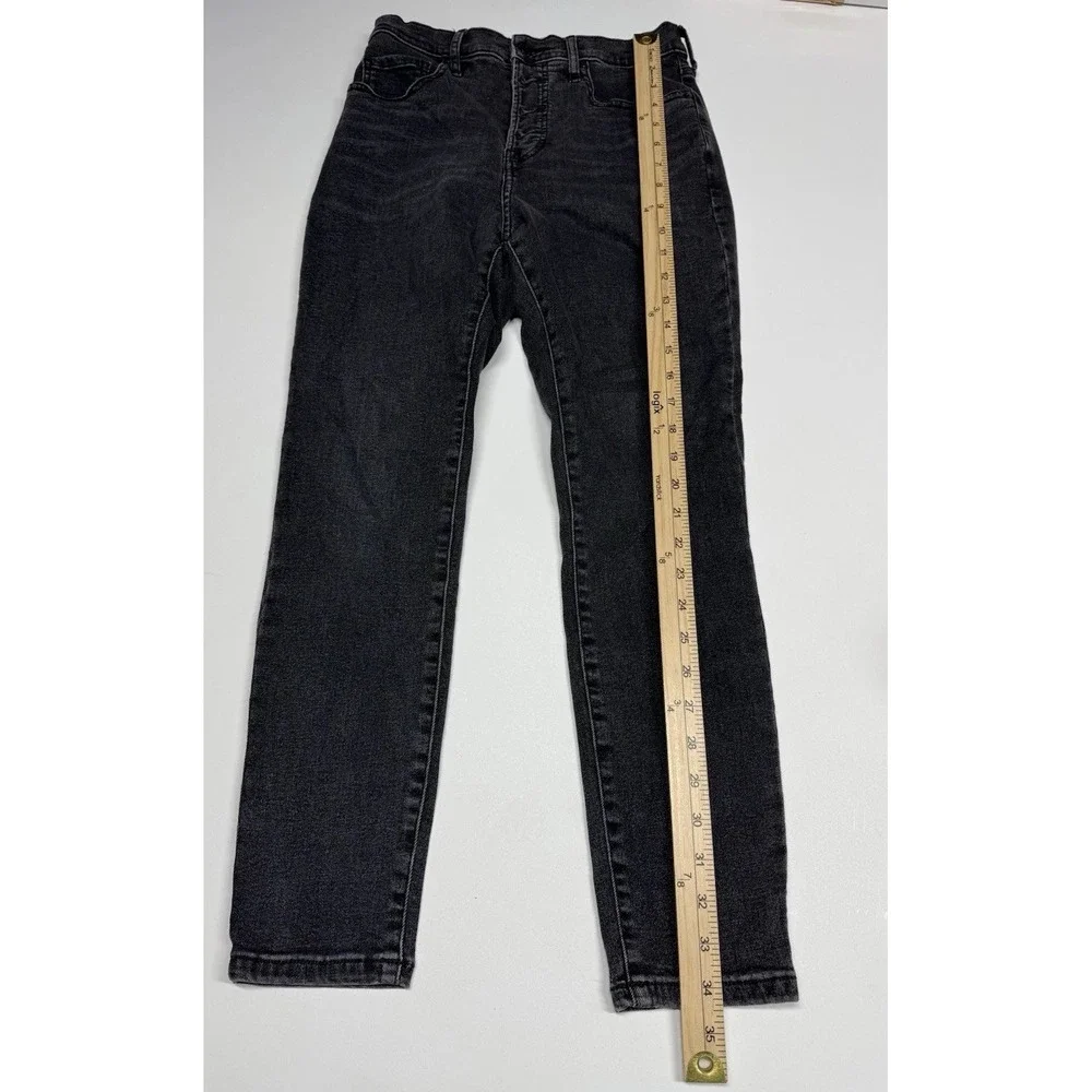 EVERLANE Women's Black Wash High Rise Ankle Skinny Jeans Size 28 - Picture 5 of 13